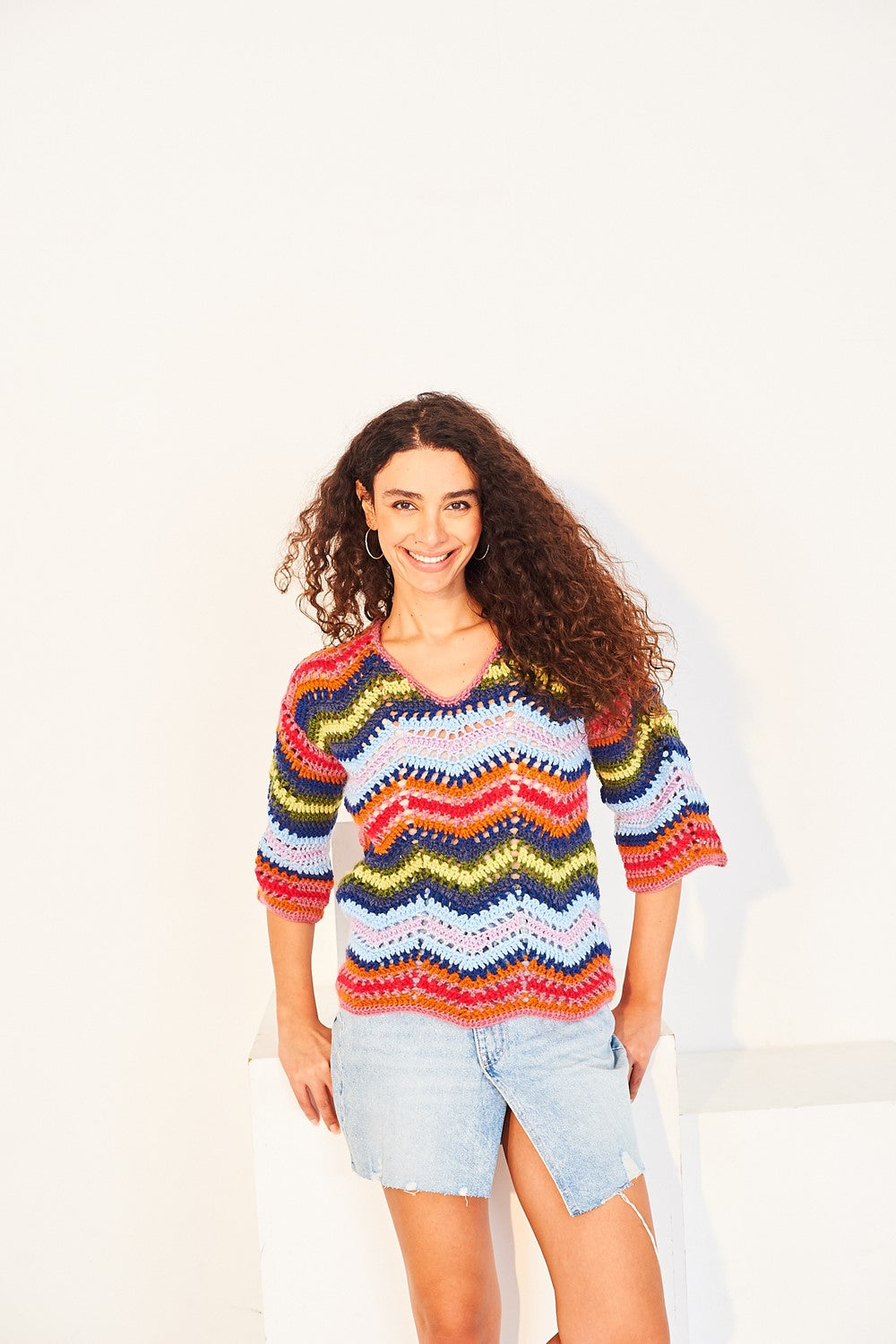 Stylecraft Crochet Pattern 10146 Aran Sweater