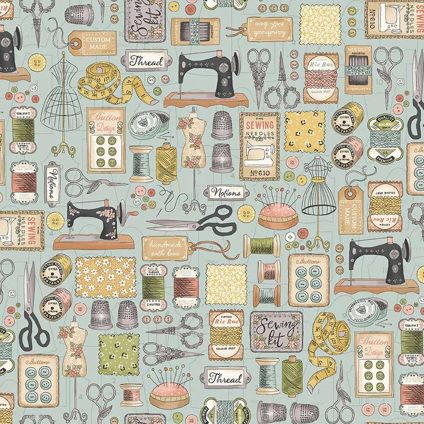 100% Cotton Atelier - Couture – Blue - Sewing Essentials