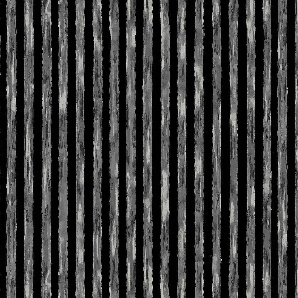 100% Cotton Phantasm by Libs Elliott Shadow Stripe - Ash