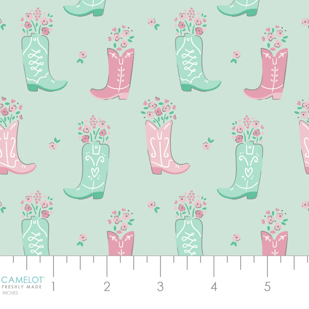 100% Cotton Boots in Bloom