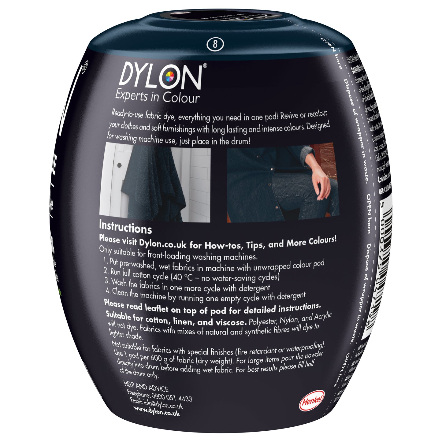 Dylon Machine Dye Pod - Navy Blue 08