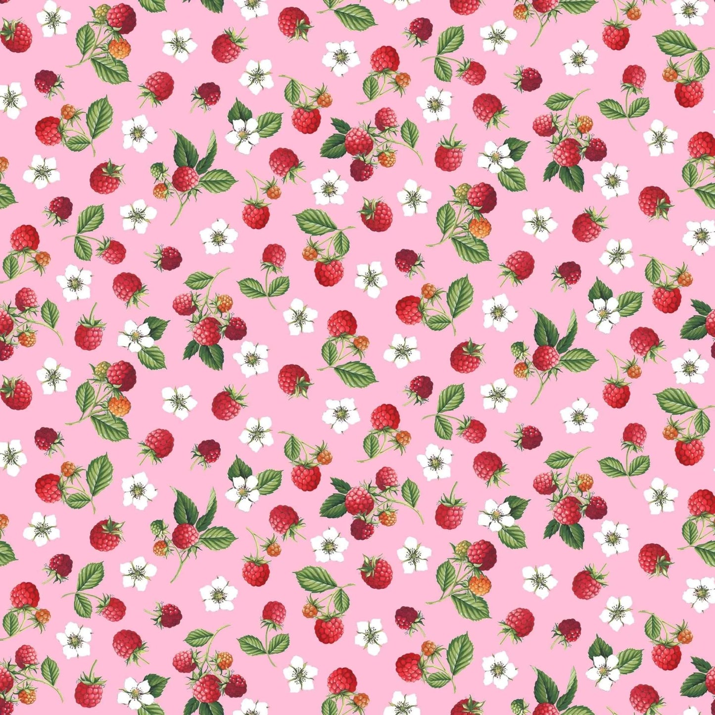 100% Cotton - Raspberry Days by Makower