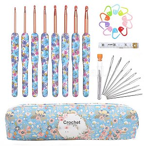 Crochet Hook Set - Cornflower Blue