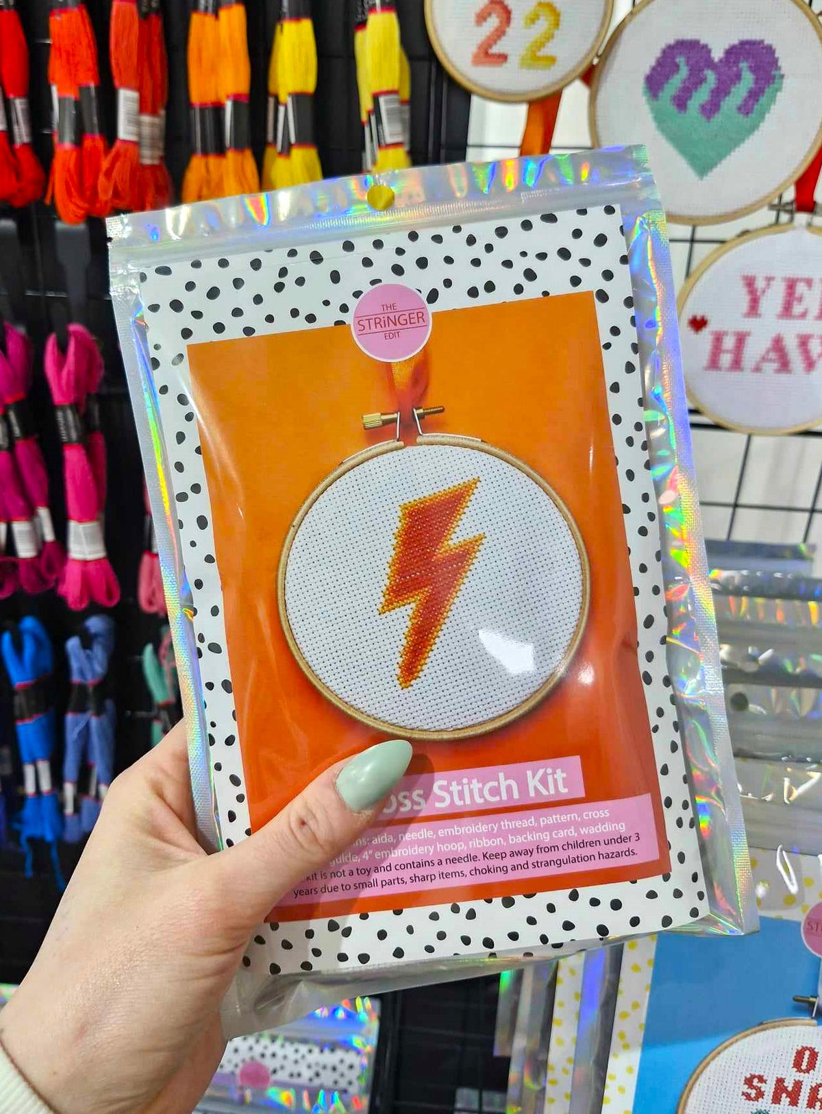 Lightning Bolt Cross Stitch Kit