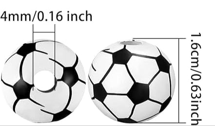 Wooden Beads Football
