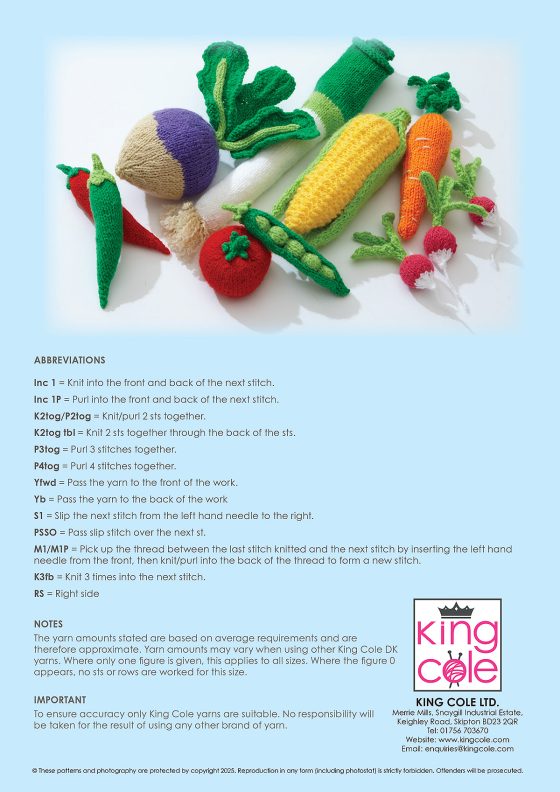 King Cole Knitting Pattern Book Treat Street