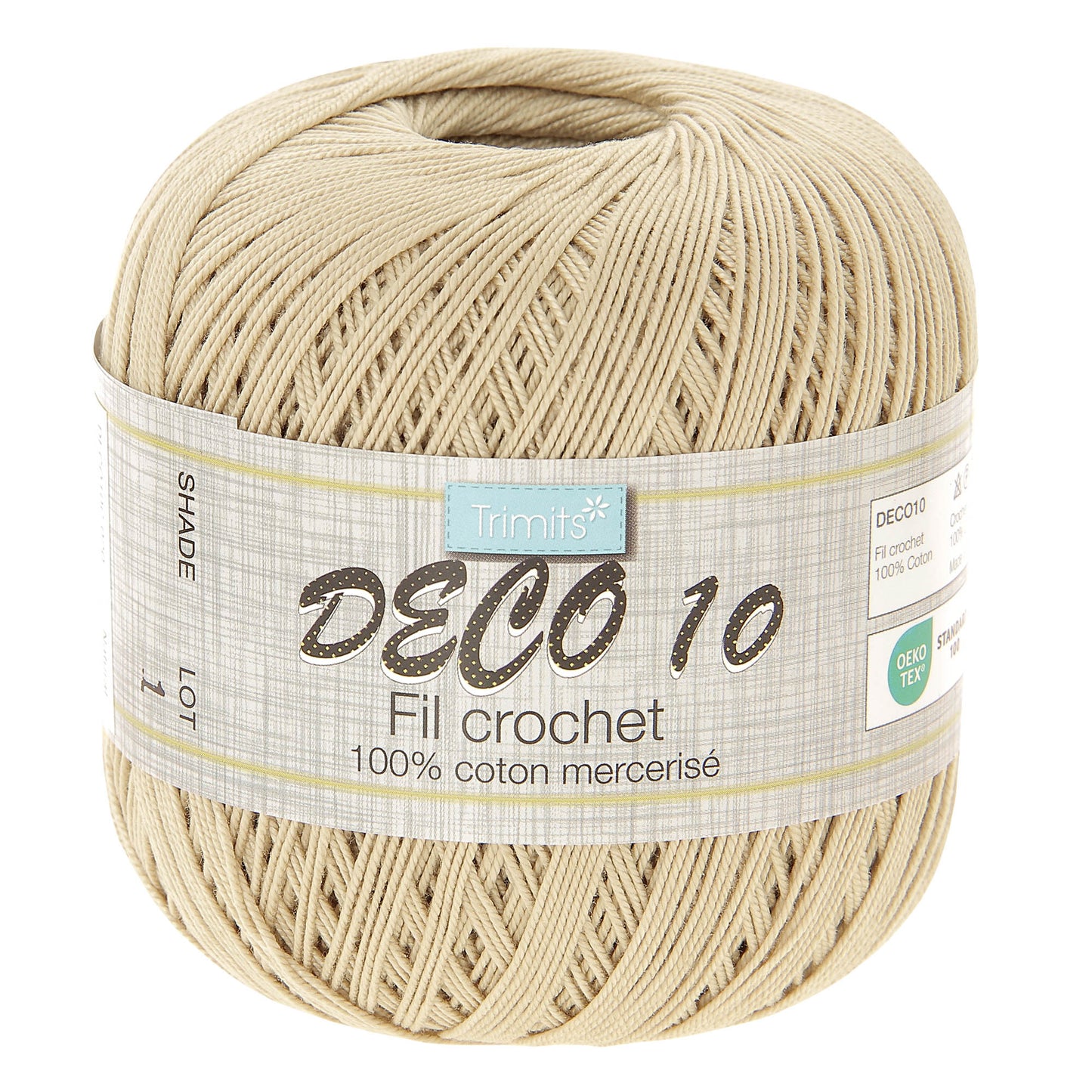 Crochet Yarn: Deco 10: 100g: Natural
