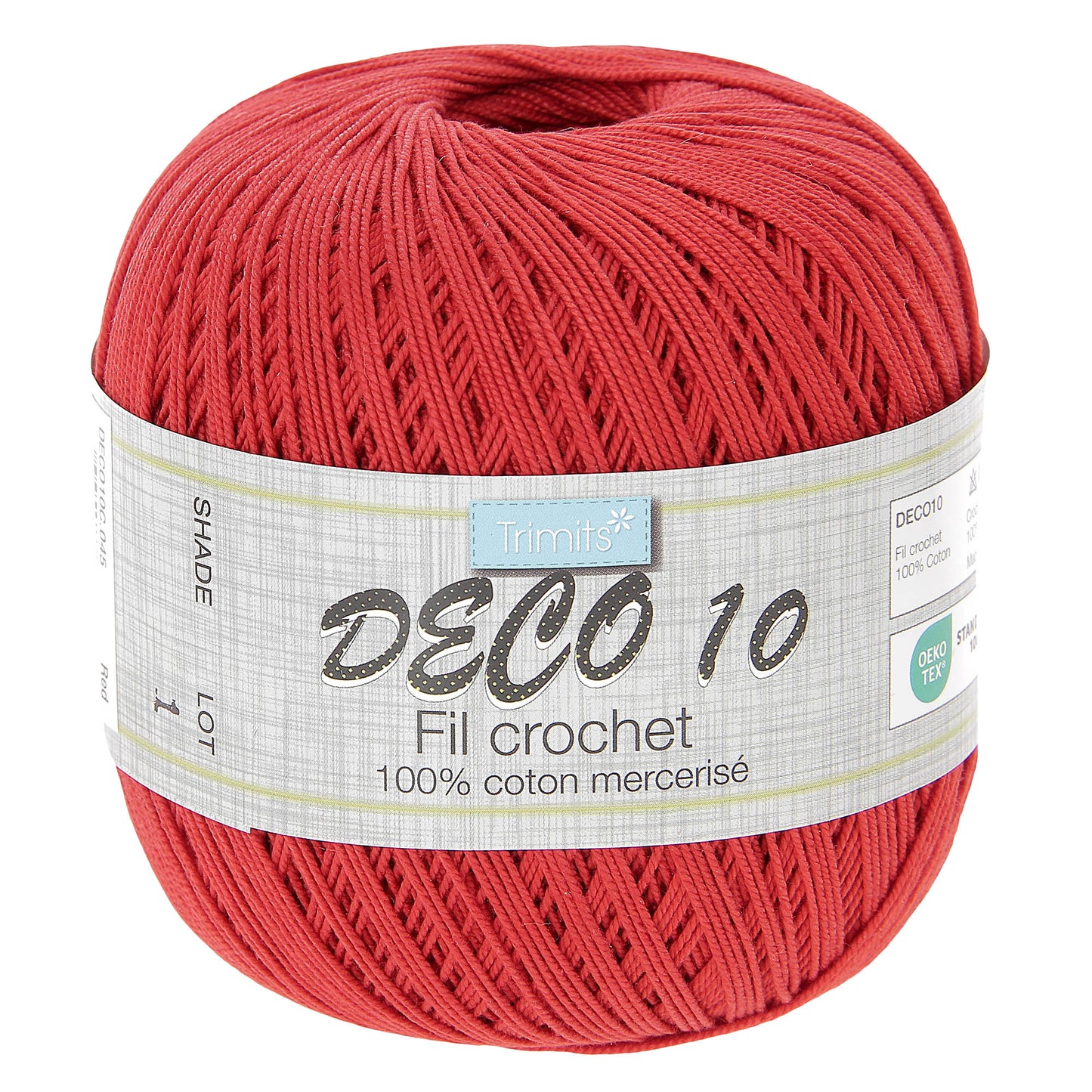 Crochet Yarn: Deco 10: 100g: Red