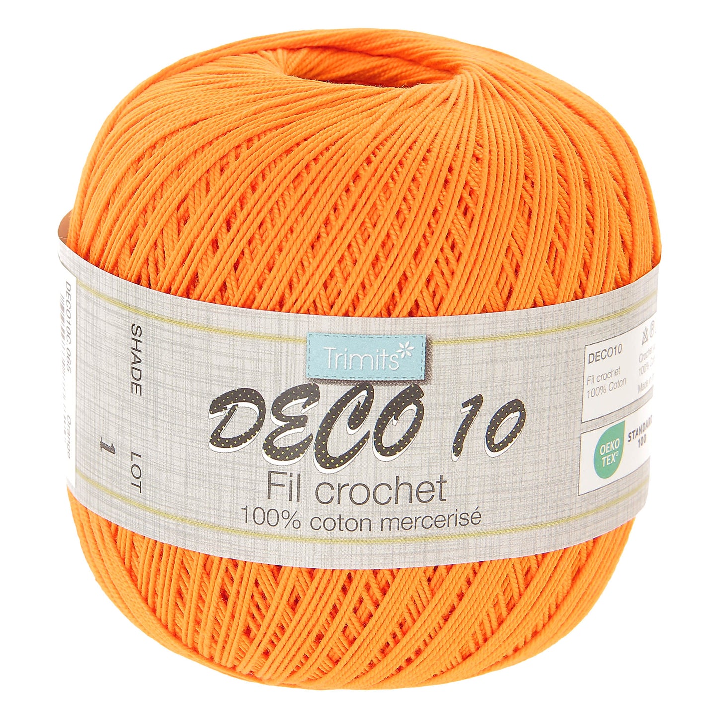 Crochet Yarn: Deco 10: 100g: Orange