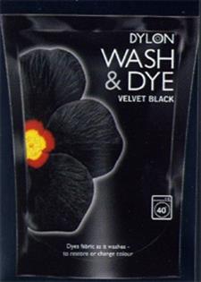Dylon Wash and Dye Pouch - Intense Black