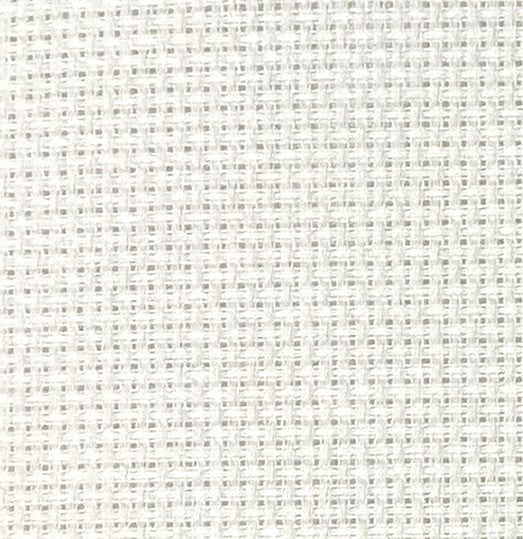 100% Cotton 14 count Aida White