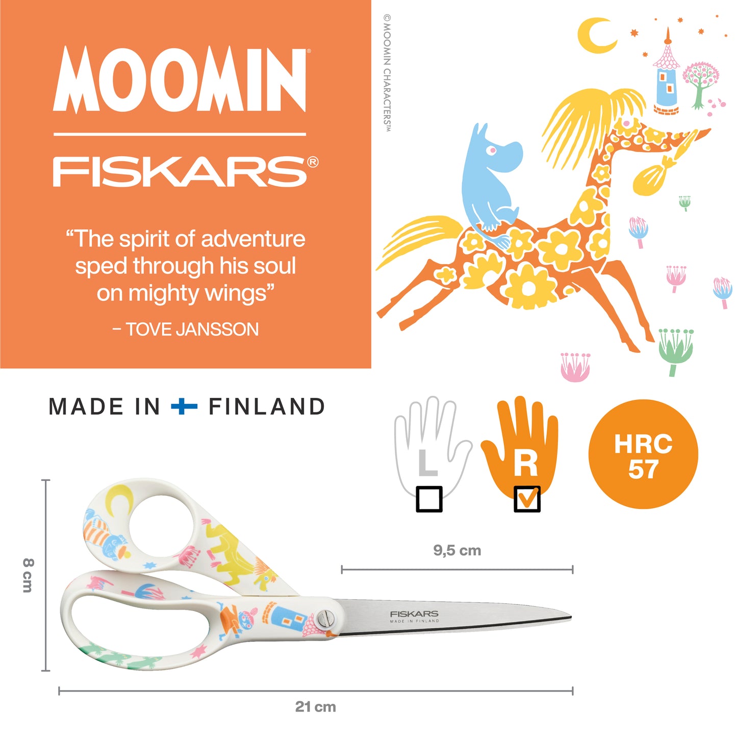 Fiskars Special Edition Universal Moomin Scissors 21cm