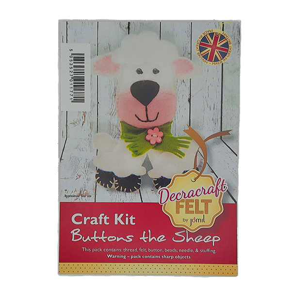 Buttons Sheep Felt Kit
