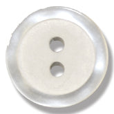Buttons 14mm Pearl/Matt White