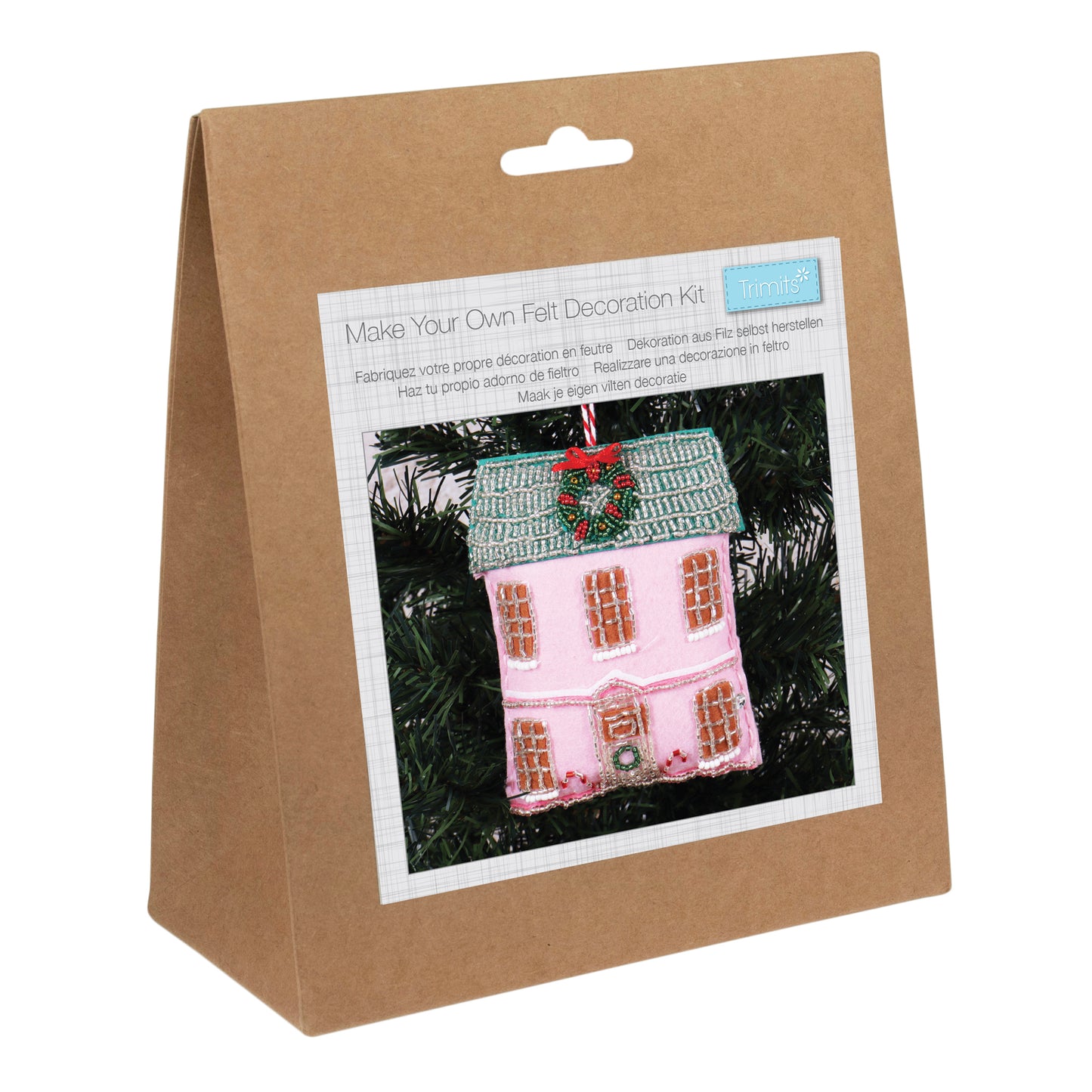 Felt Decoration Kit - Beaded house