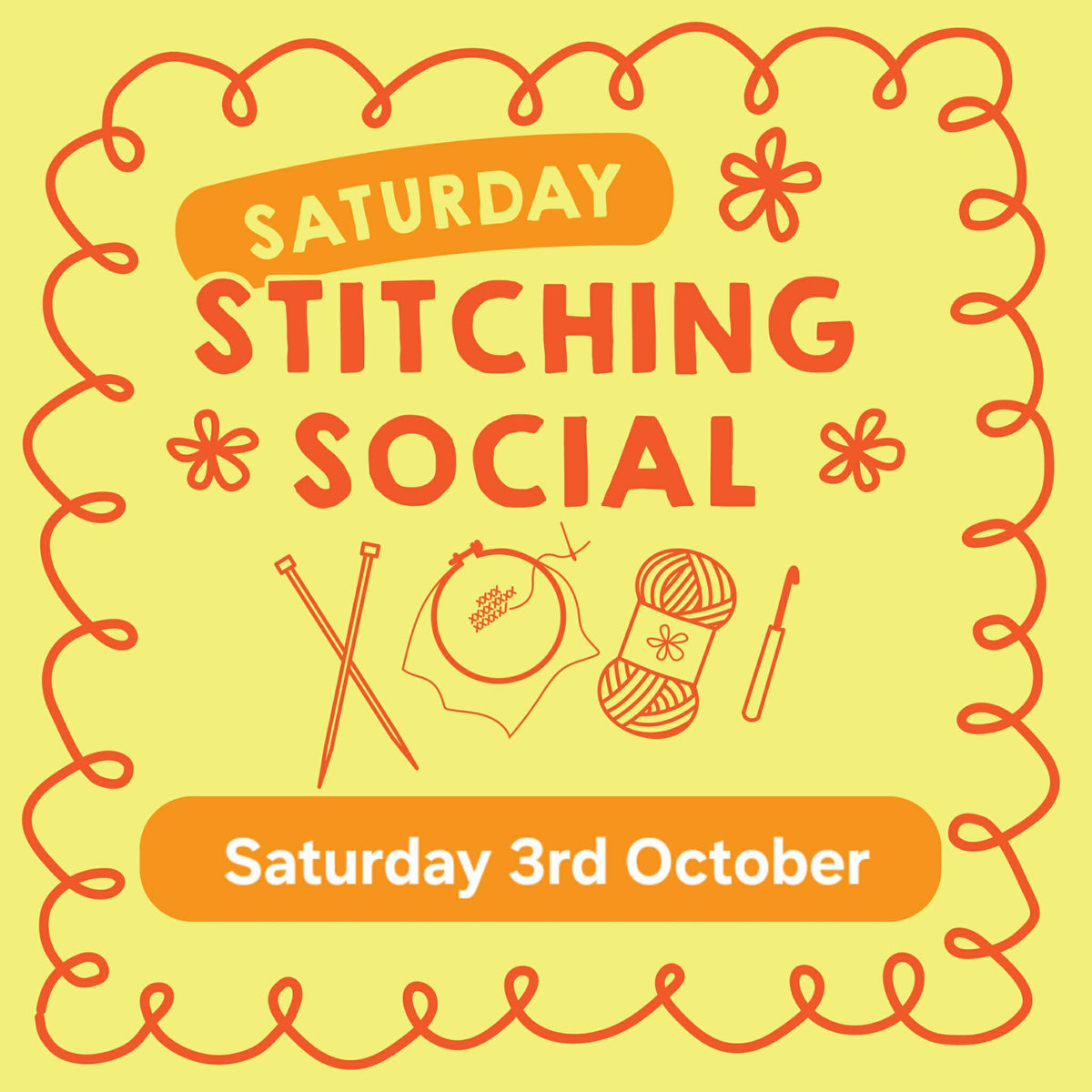 Saturday 3rd October- Saturday Social Ticket