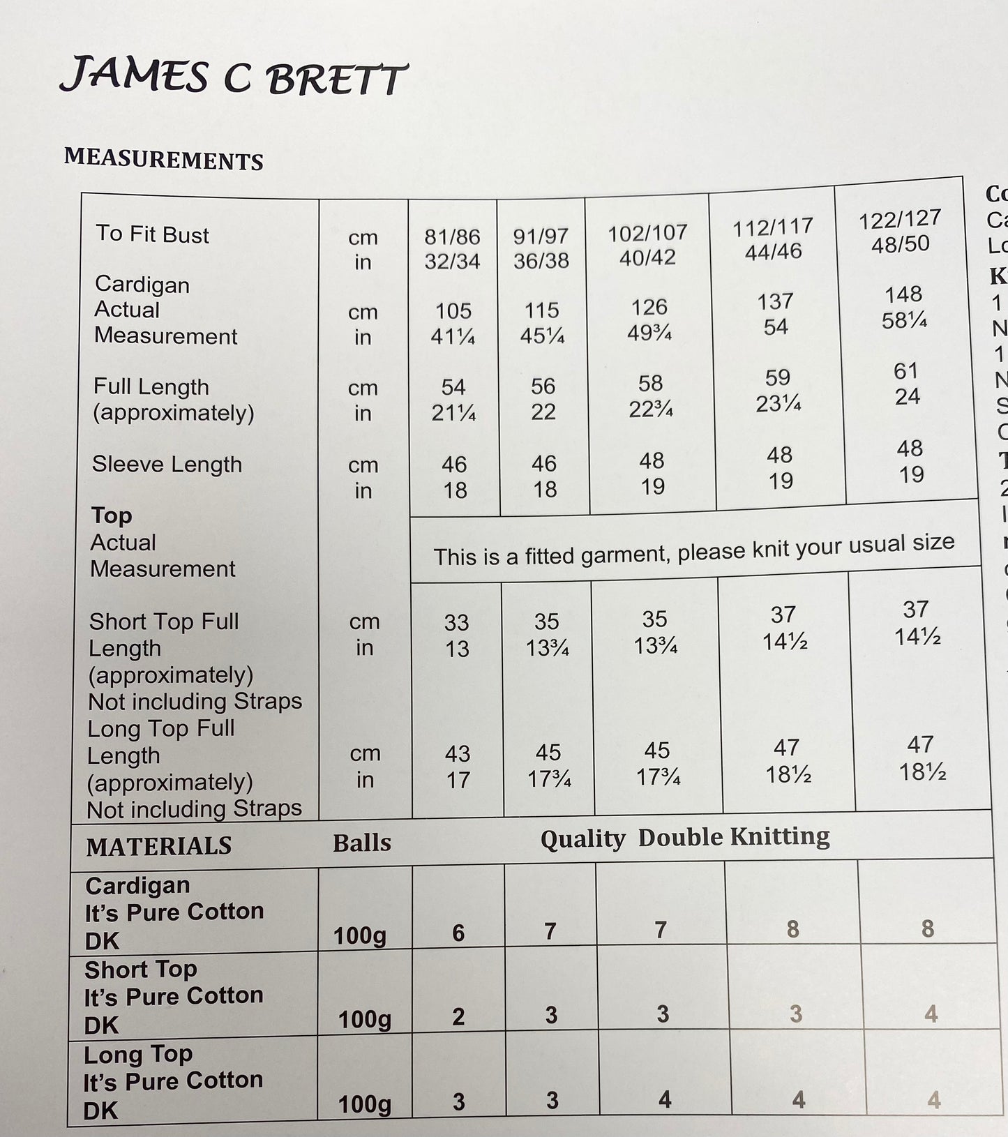 James C Brett JB876 Ladies Cable Cardigan and Vest Double Knitting