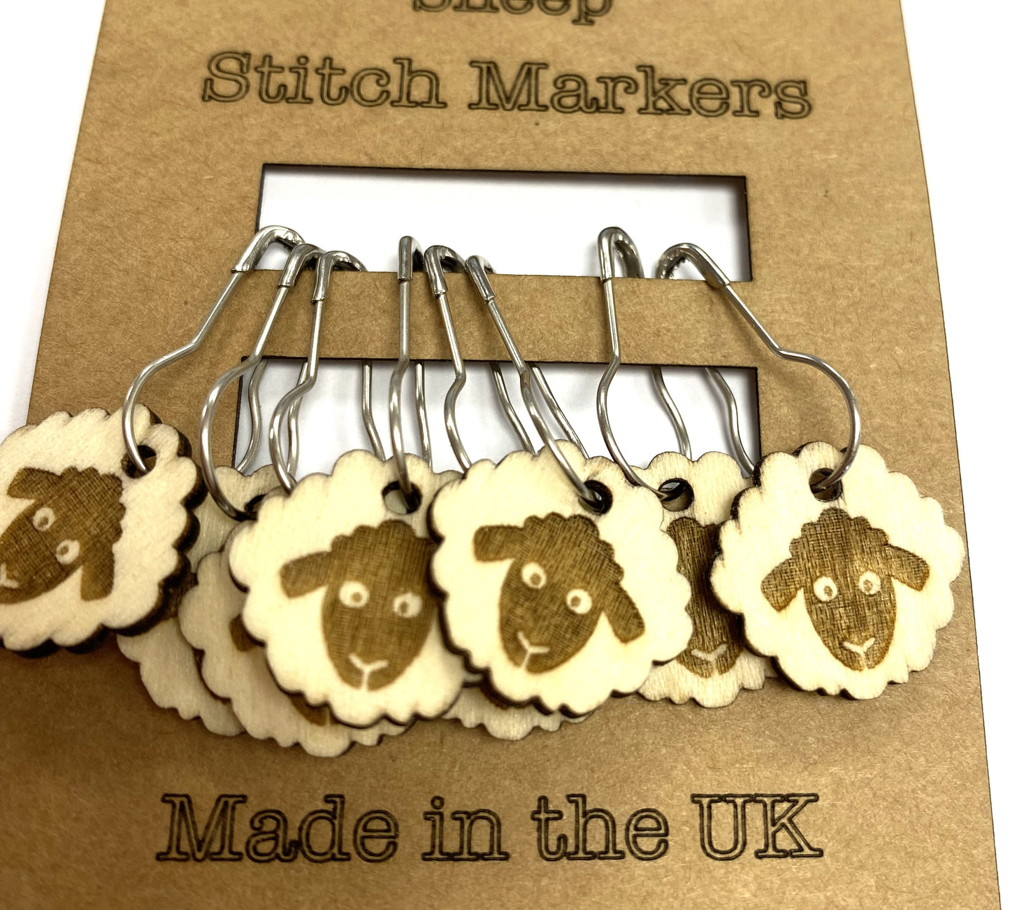 Stitch Markers Sheep Wooden