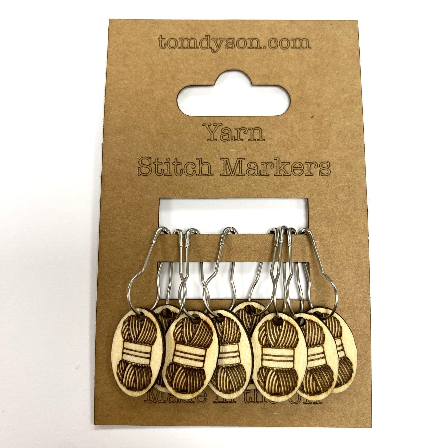Stitch Markers Ball of Wool Wooden