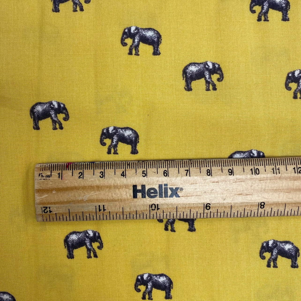 100% Rayon Elephant on Gold Elephants on Gold Rayon Print from Mistral by Modelo Fabrics