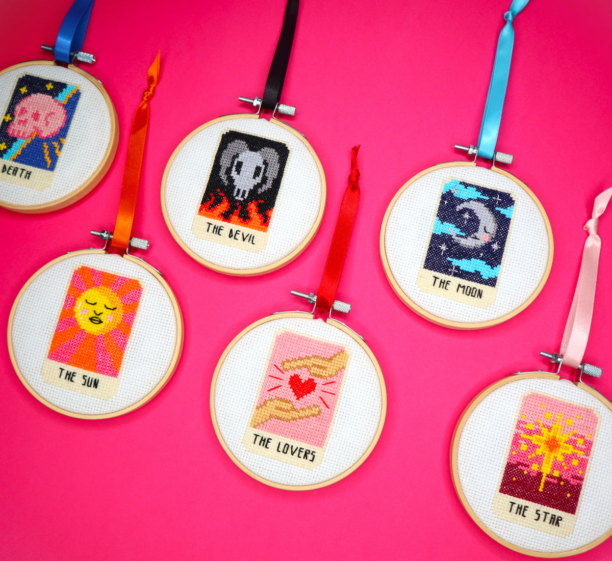 The Sun Tarot Card Cross Stitch Kit