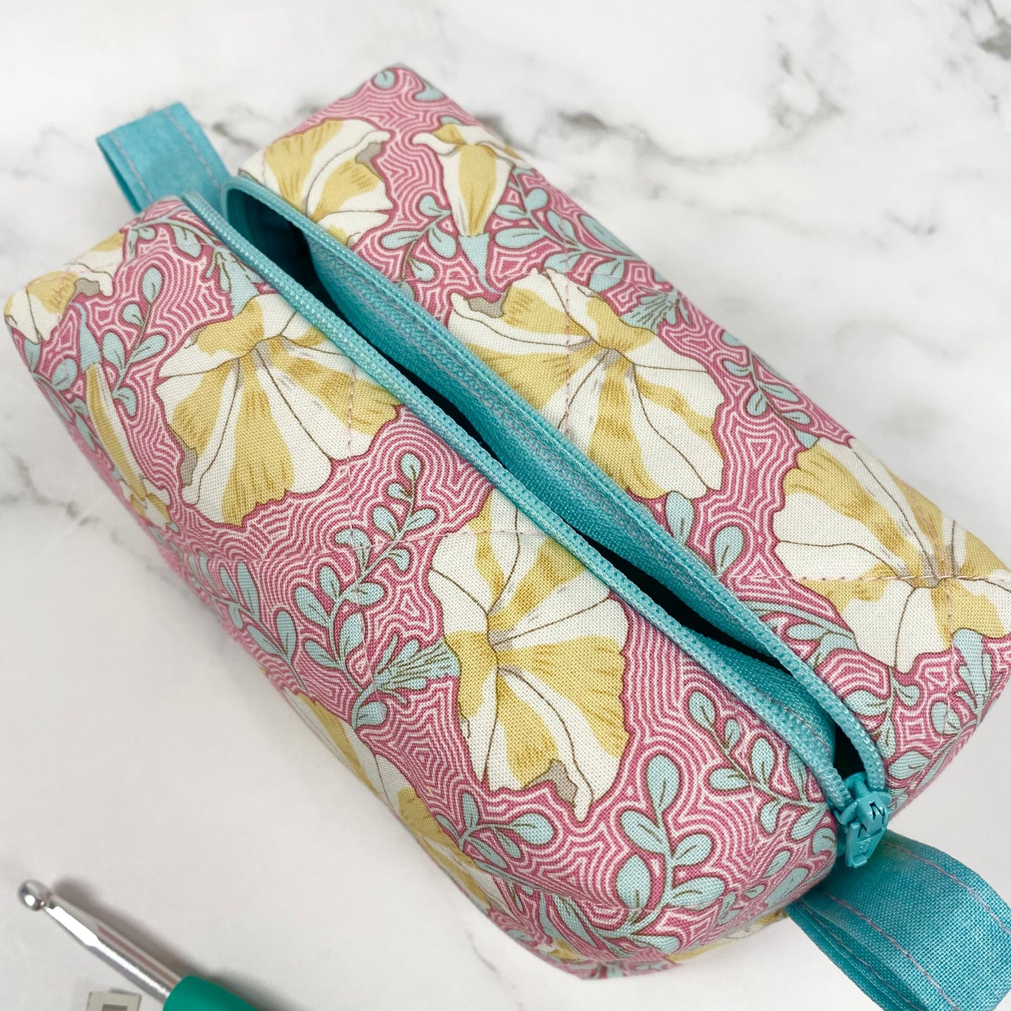 Crochet Hook Storage Bag - Floral - Handmade By Us