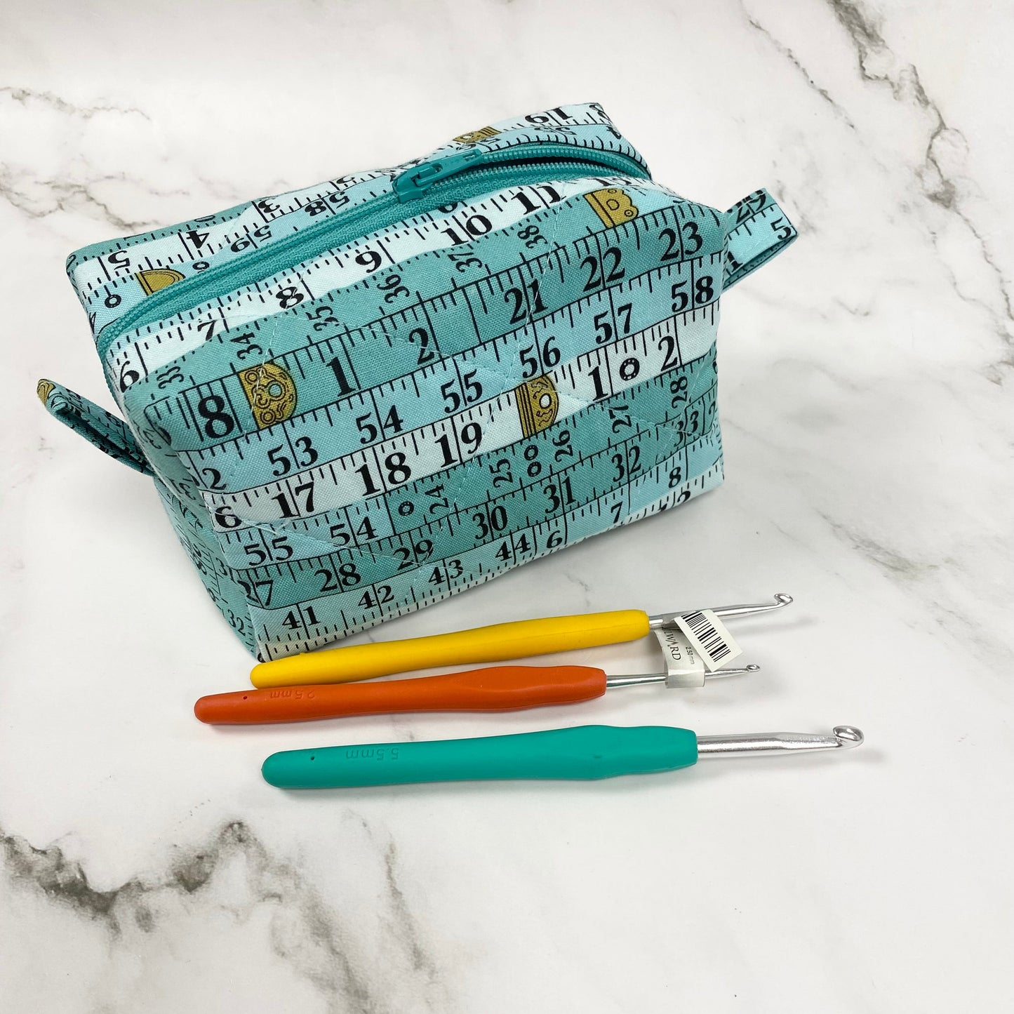 Crochet Hook Storage Bag - Tape Measure - Handmade By Us