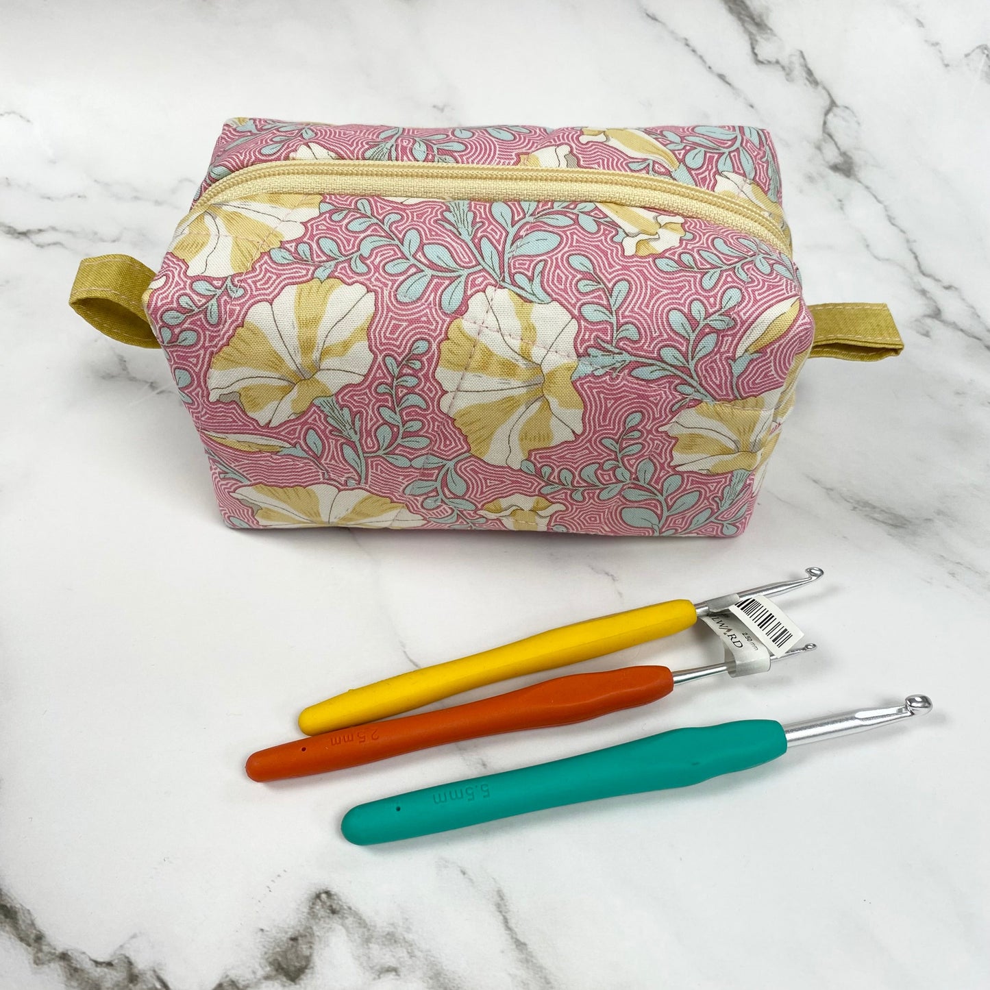 Crochet Hook Storage Bag - Floral - Handmade By Us