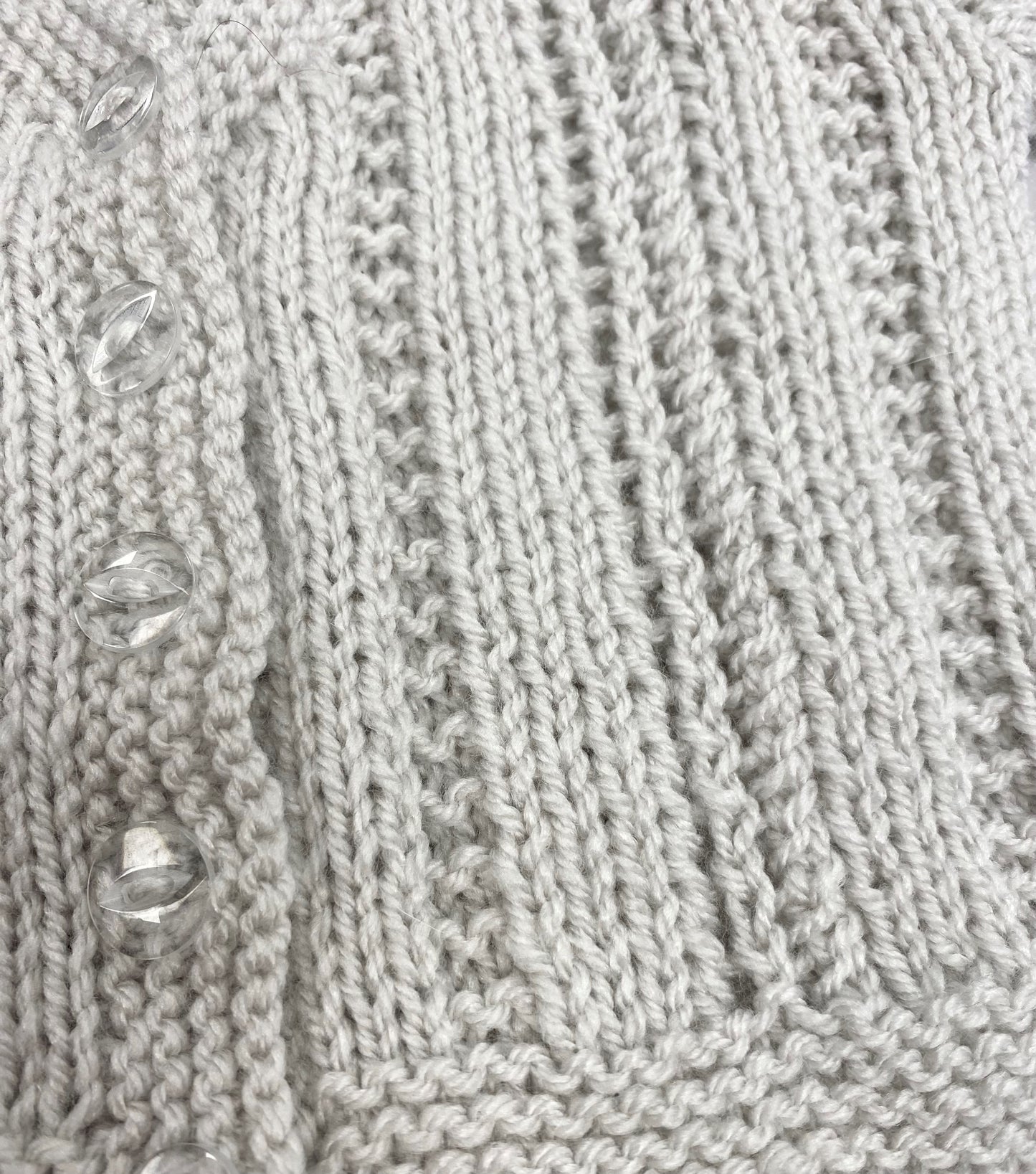 Hand Knitted Cardigan Age Newborn