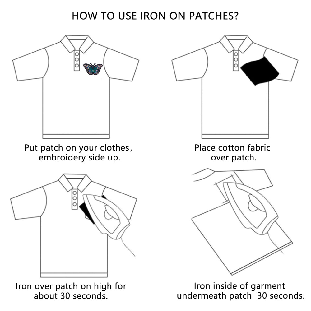 Iron-on Motifs/Patches Feather