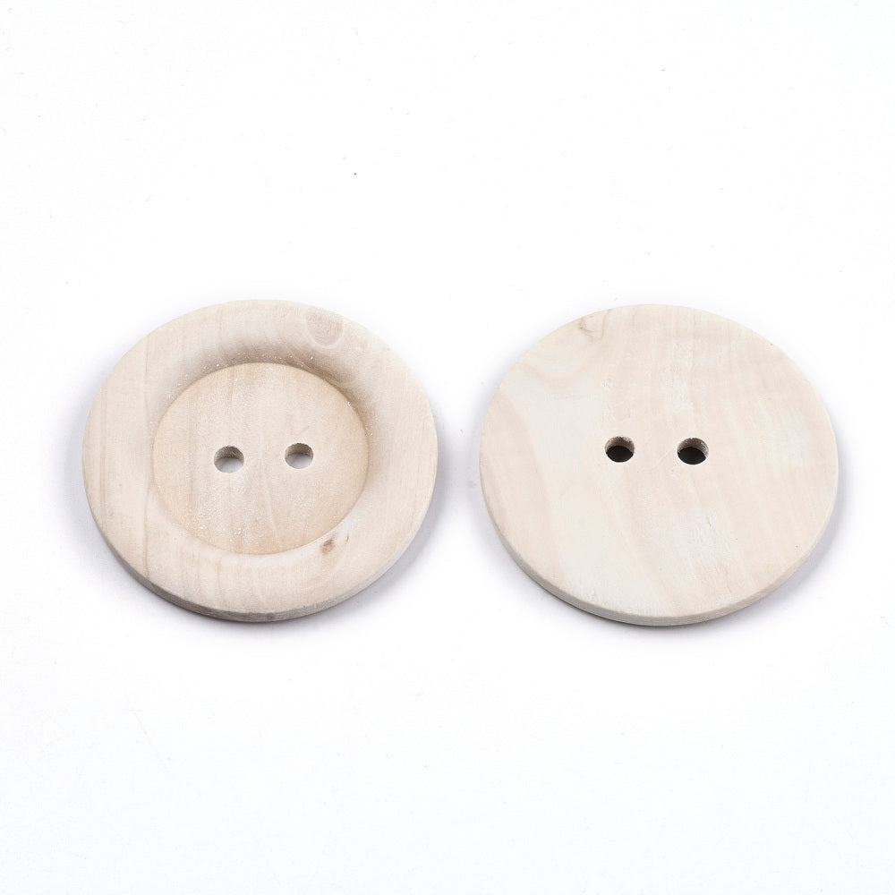 Buttons Wood Unfinished Large