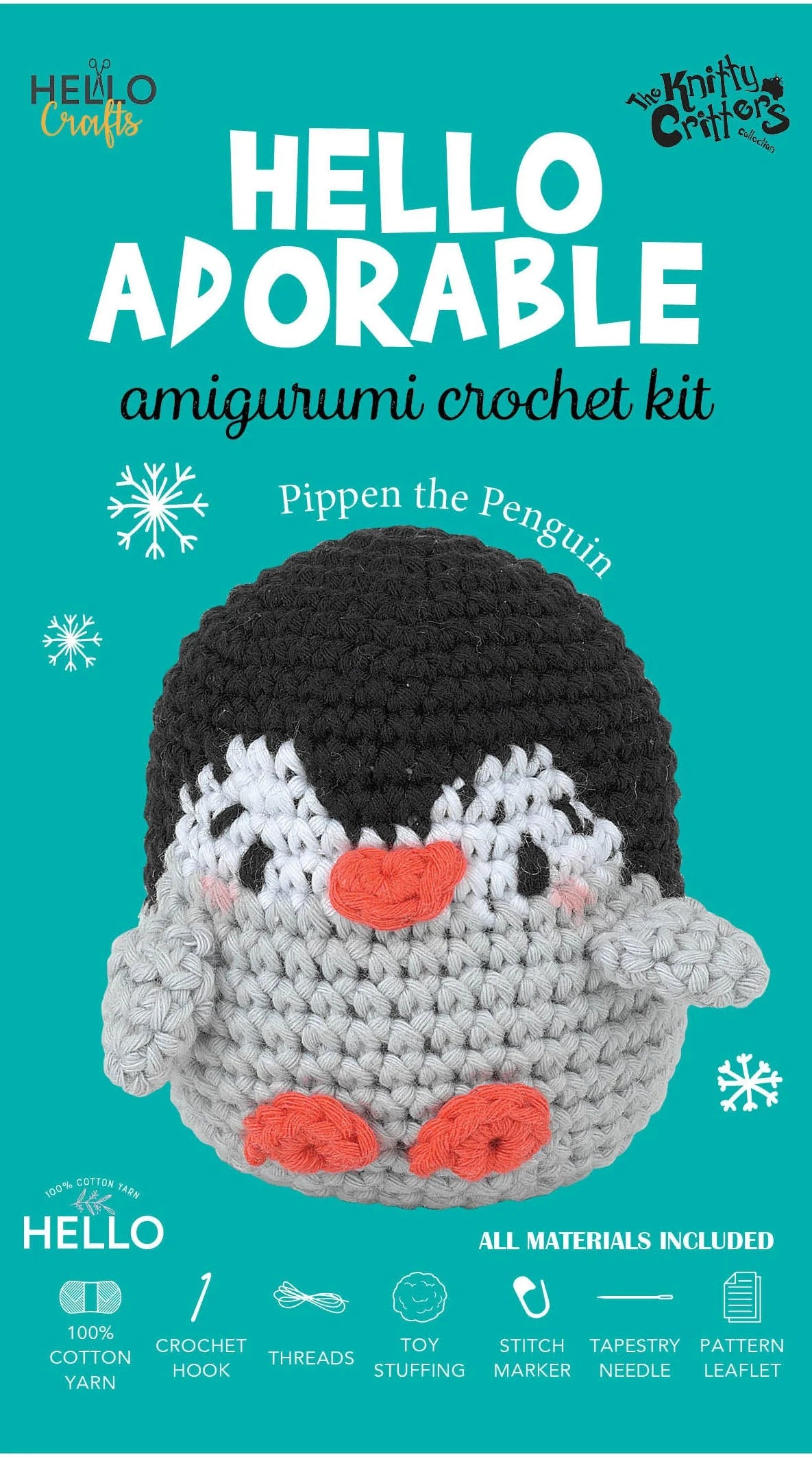 Adorables - Pippen the Penguin Amigurumi Crochet kit