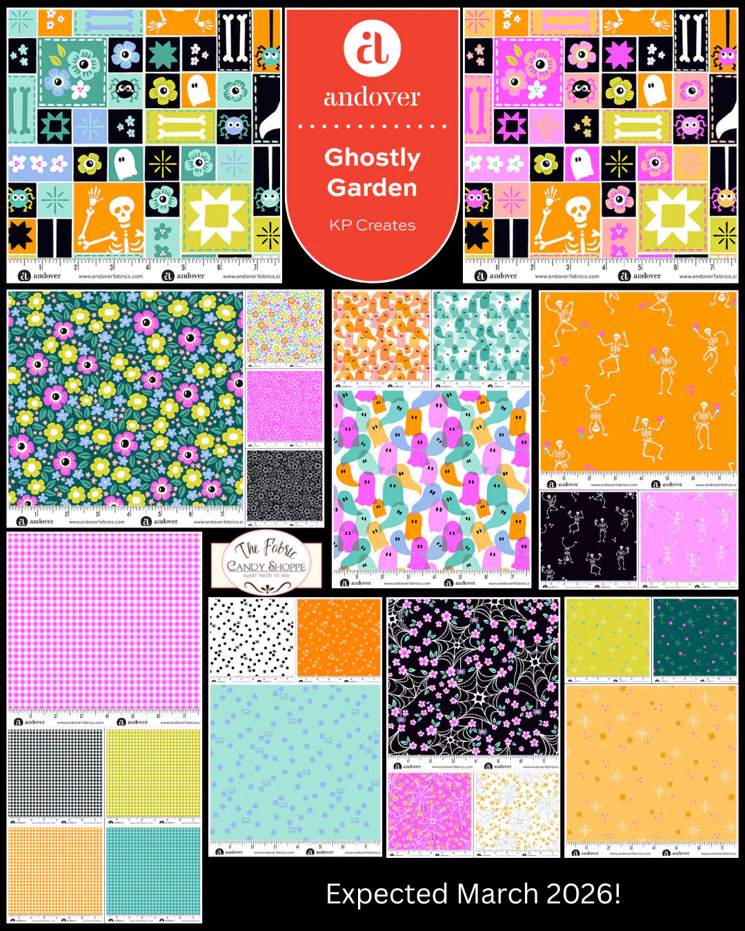 Ghostly Garden Fat Quarter Bundle 26 Pieces