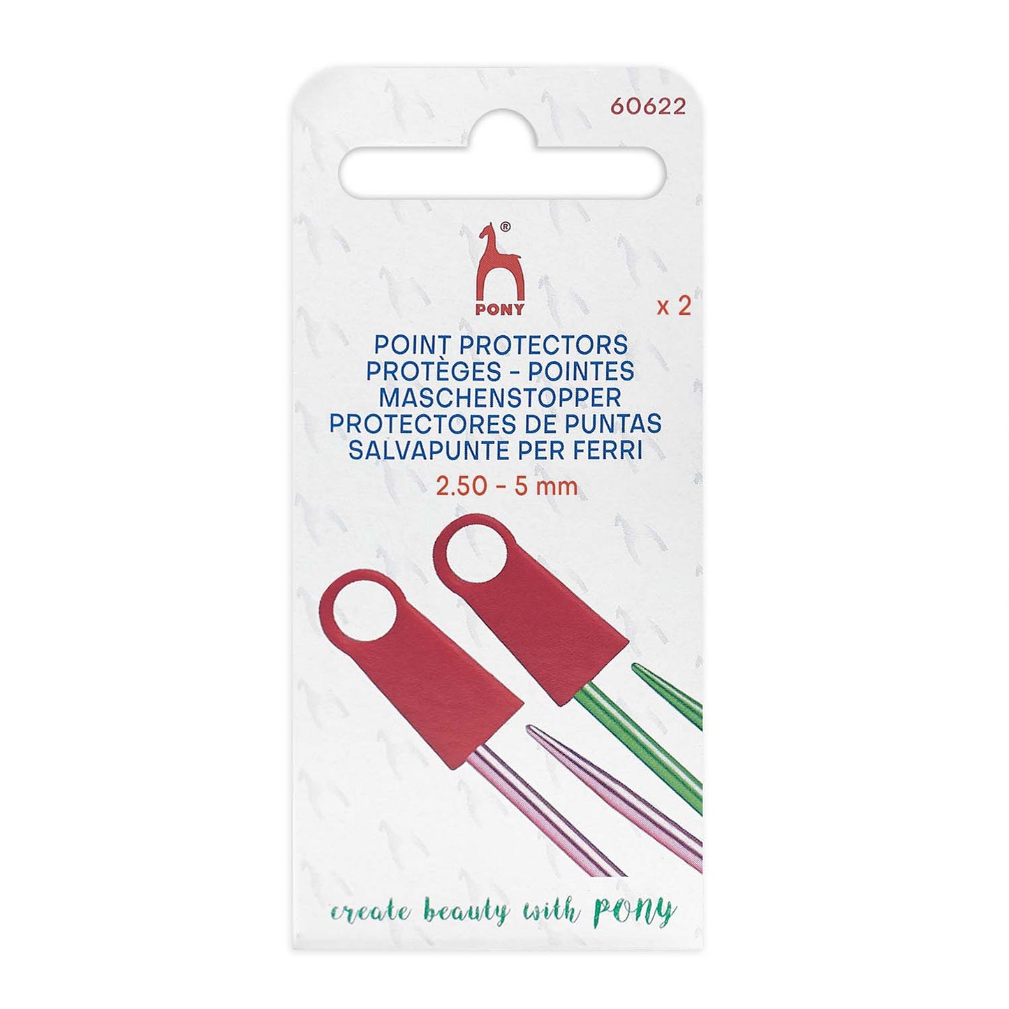 Knitting Needle Point Protectors 2.50-5mm