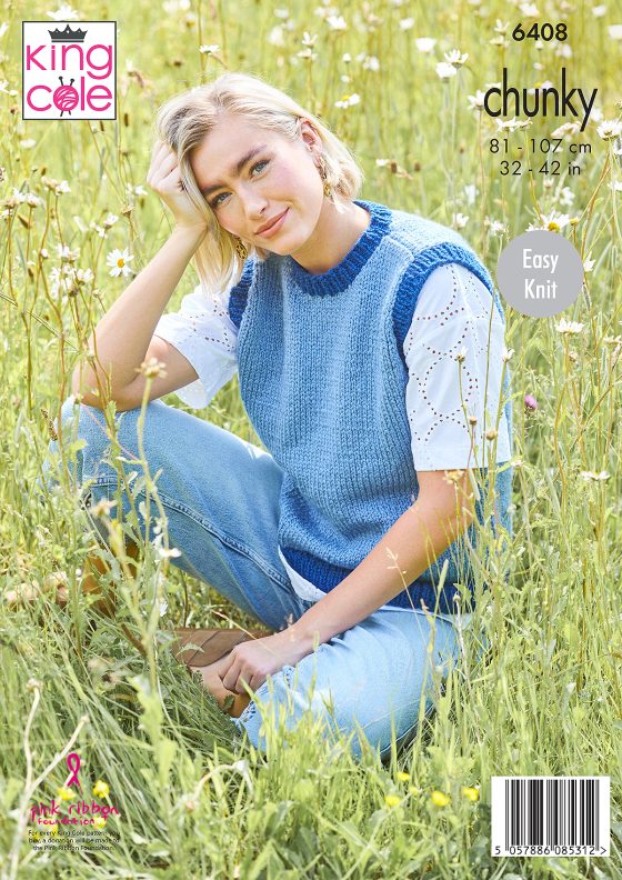 King Cole Knitting Pattern 6408 Chunky