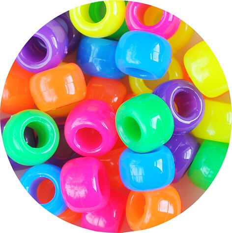 Beads Neon Pony Plastic