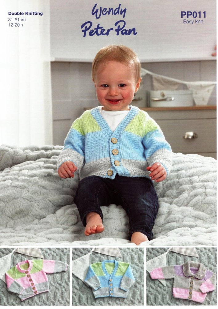 Wendy Peter Pan PP011 Baby Cardigans - Double Knitting