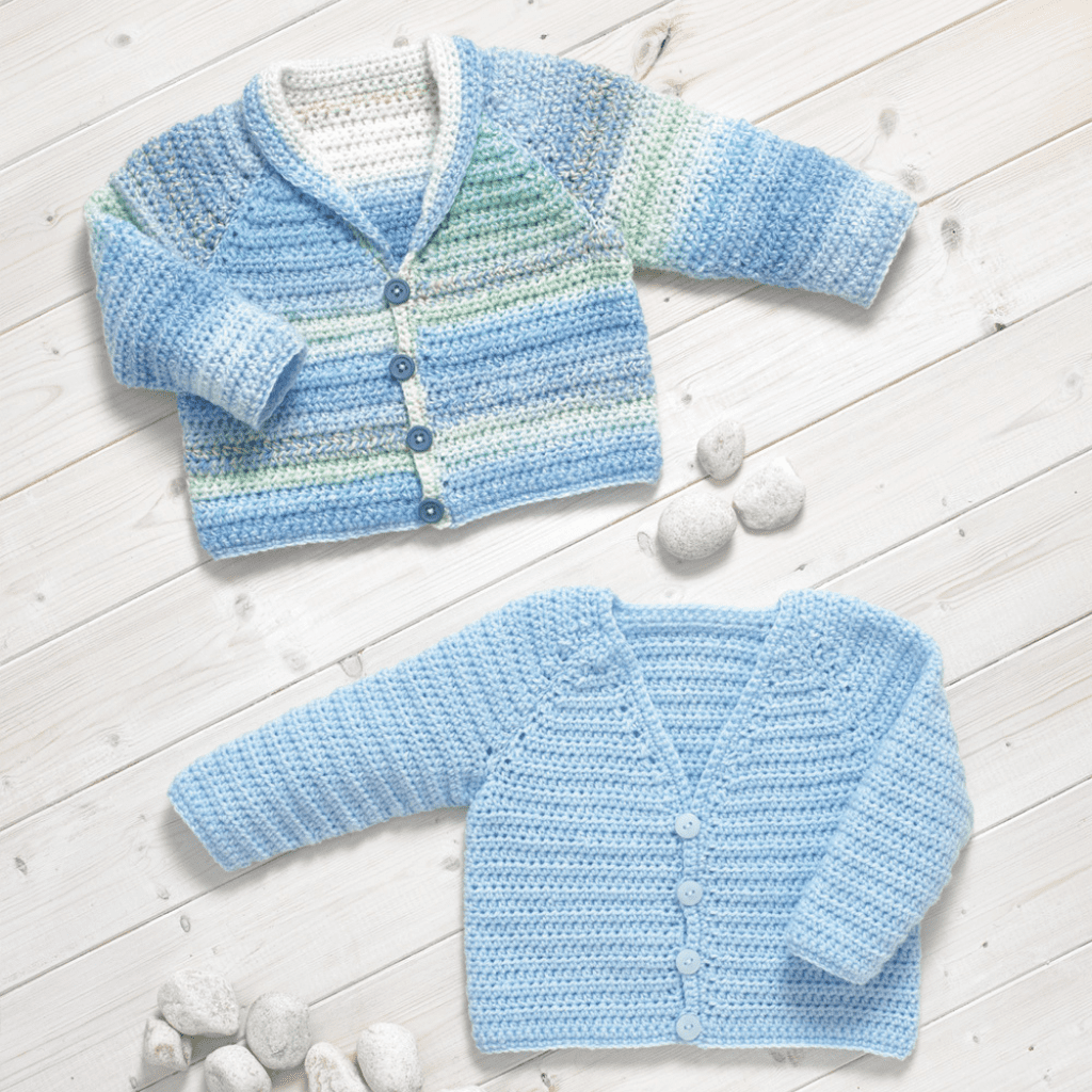 James C Brett JB737 Baby Cardigans - Crochet - Double Knitting