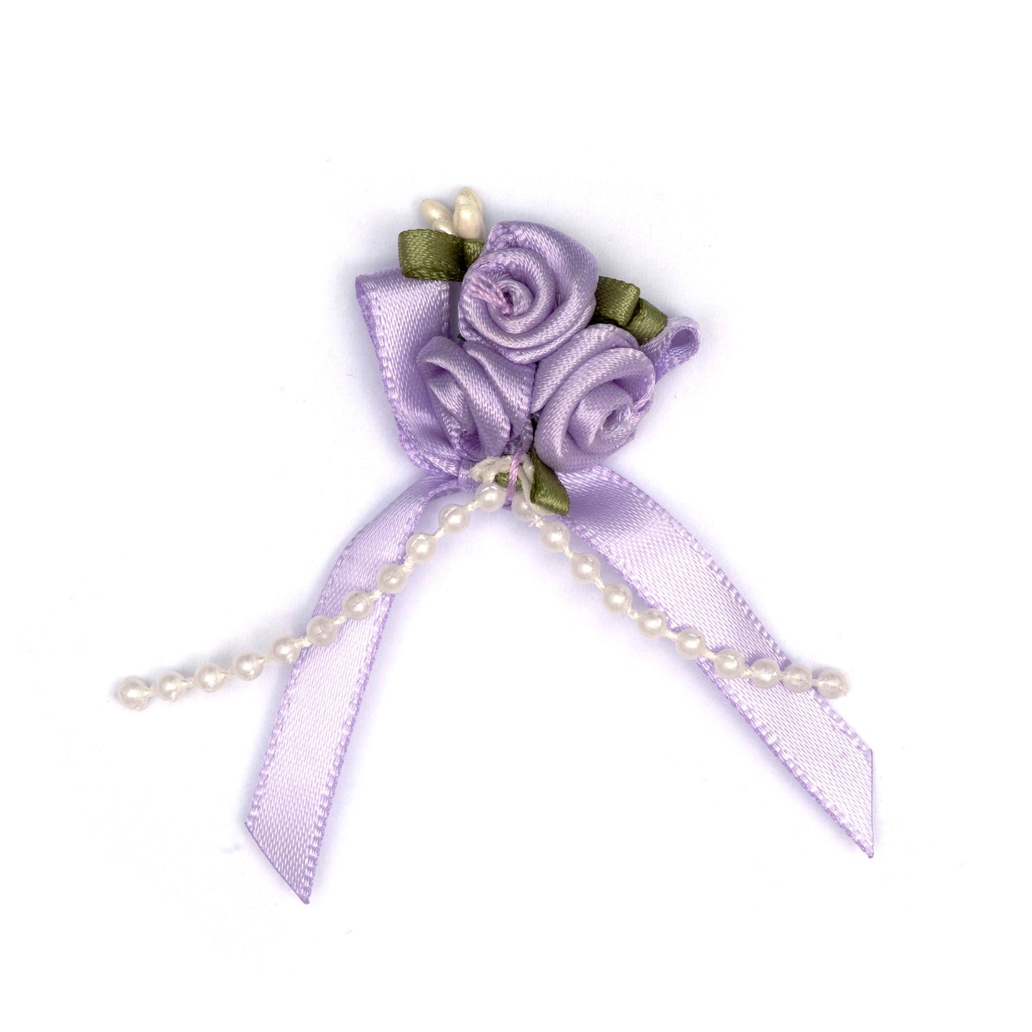 Ribbon Rose Trio - Lilac
