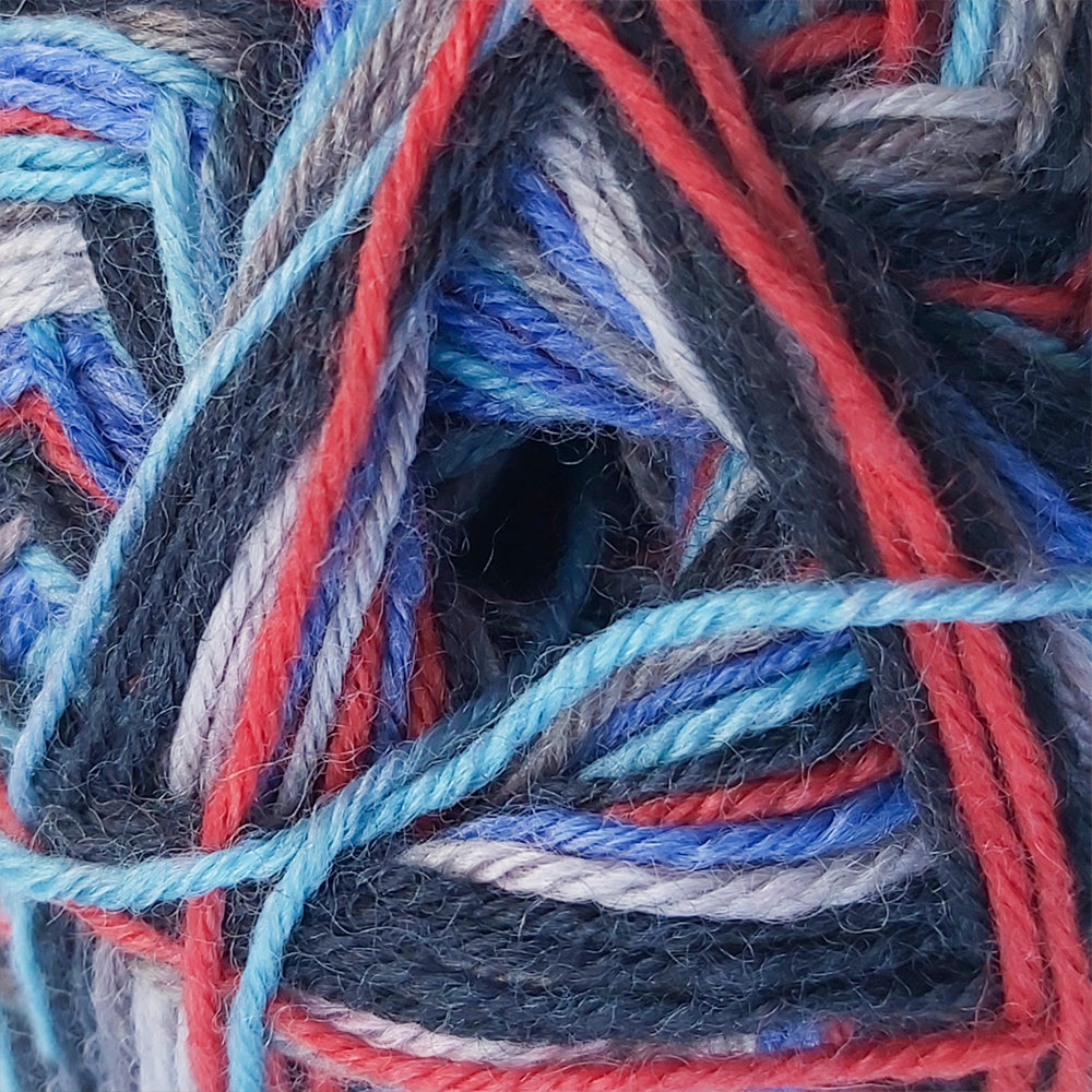 James C Brett Funny Feetz Sock Yarn 4ply - Raging SeasFZB29