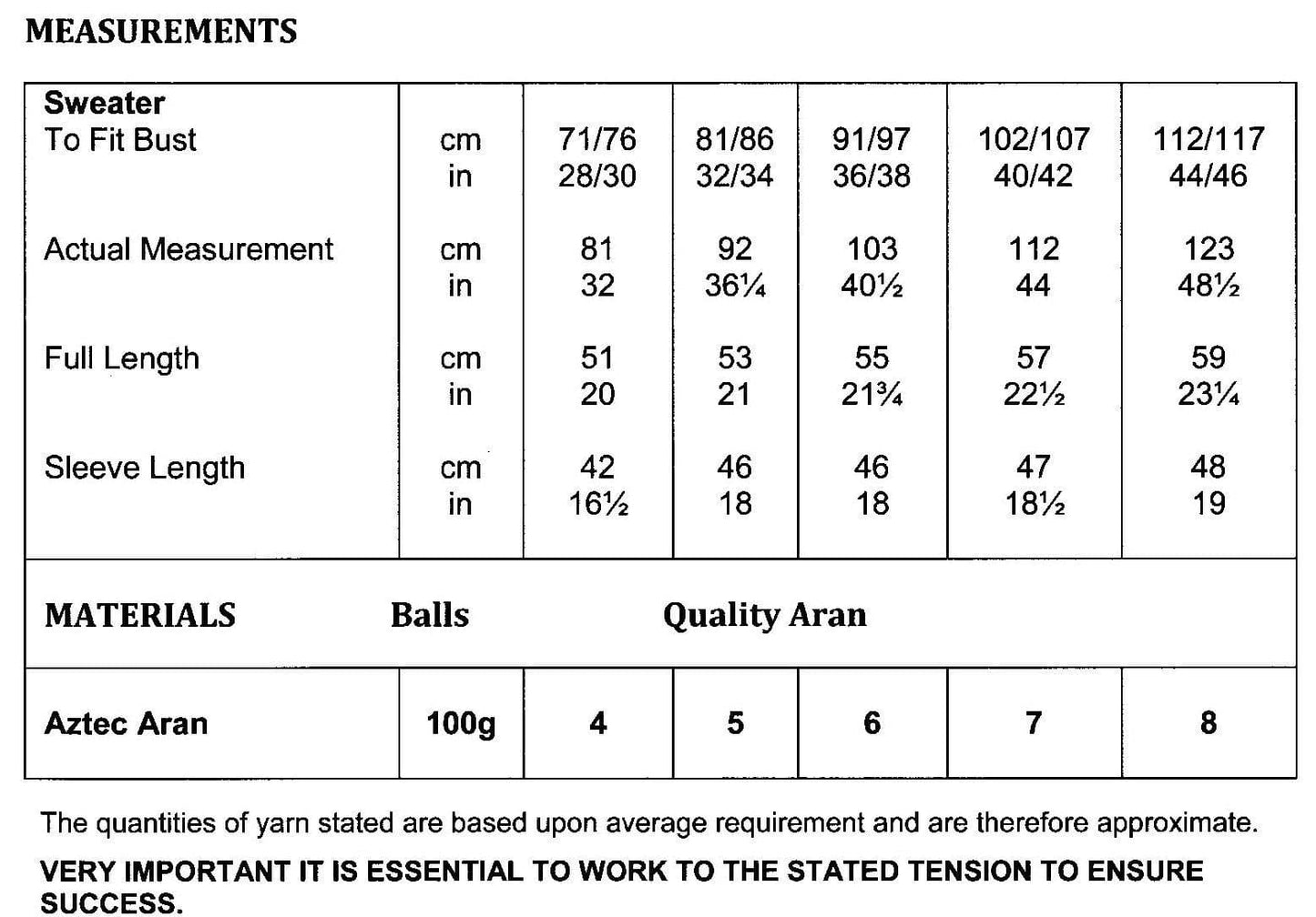 James C Brett JB222 Knitting Pattern