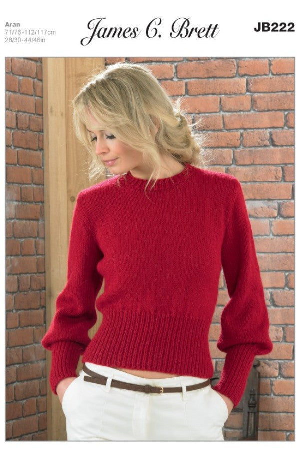 James C Brett Knitting Pattern JB222 Aran