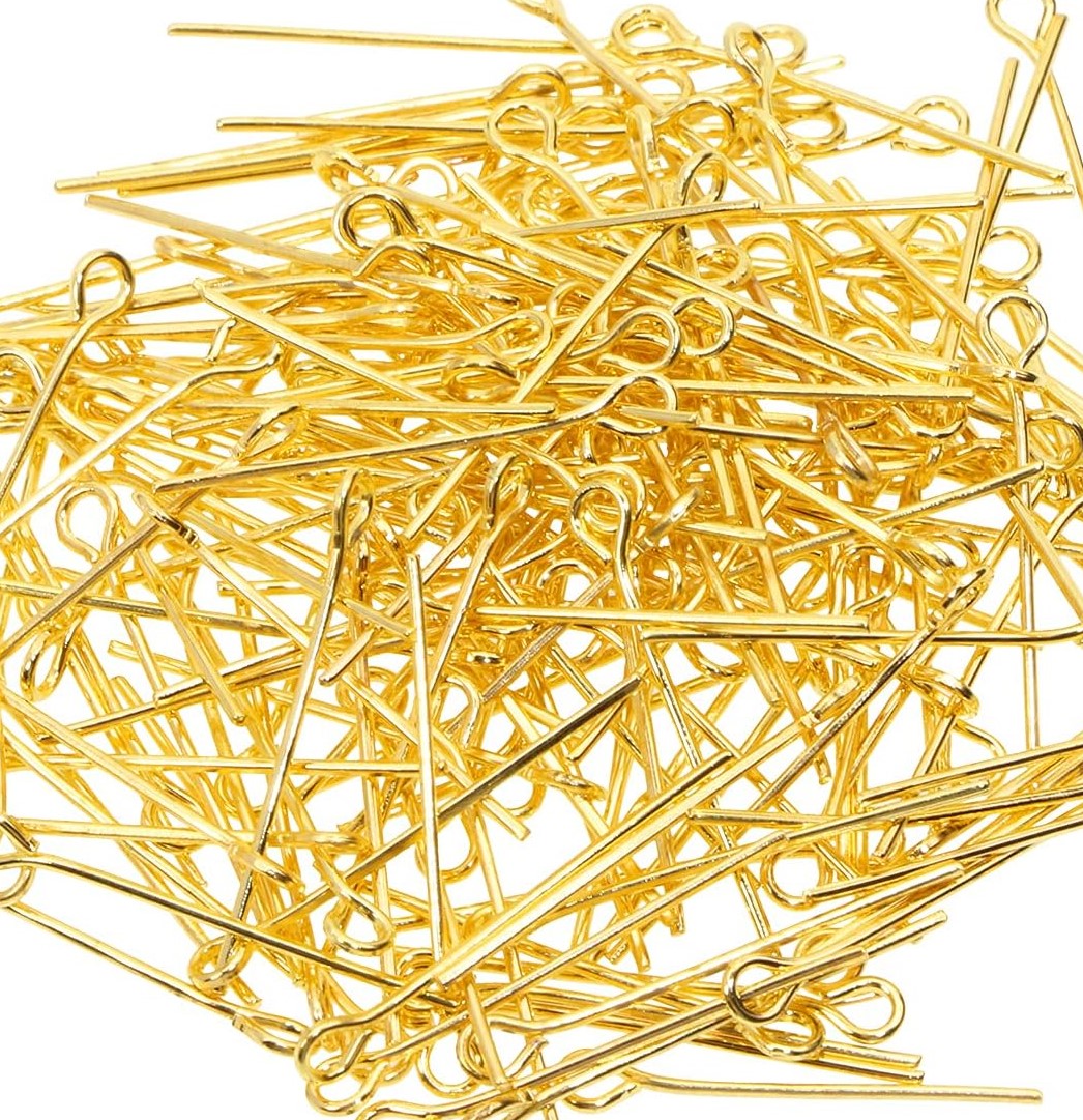 Eye Pins - Stainless Steel - Jewellery - Colour Gold