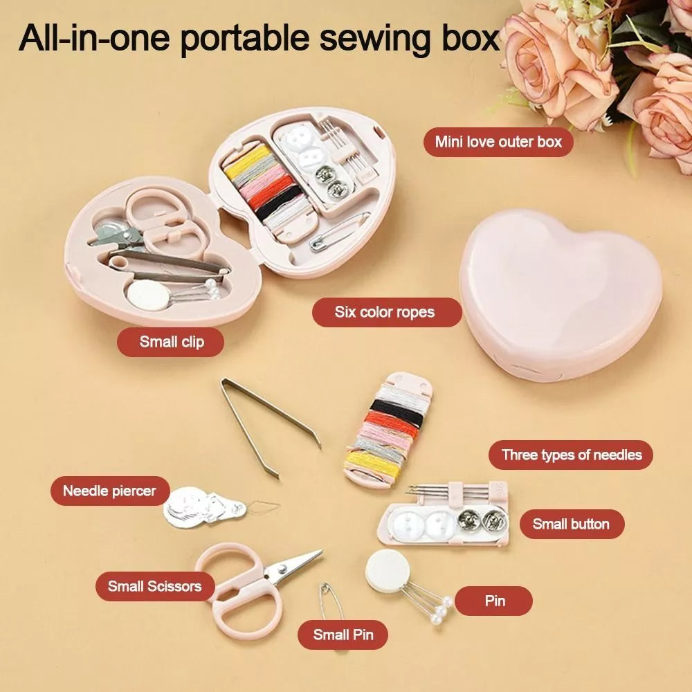 Sewing Kit Heart Shaped