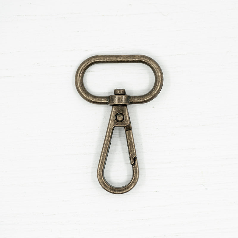 25mm Metal Snap Hooks Antique Brass