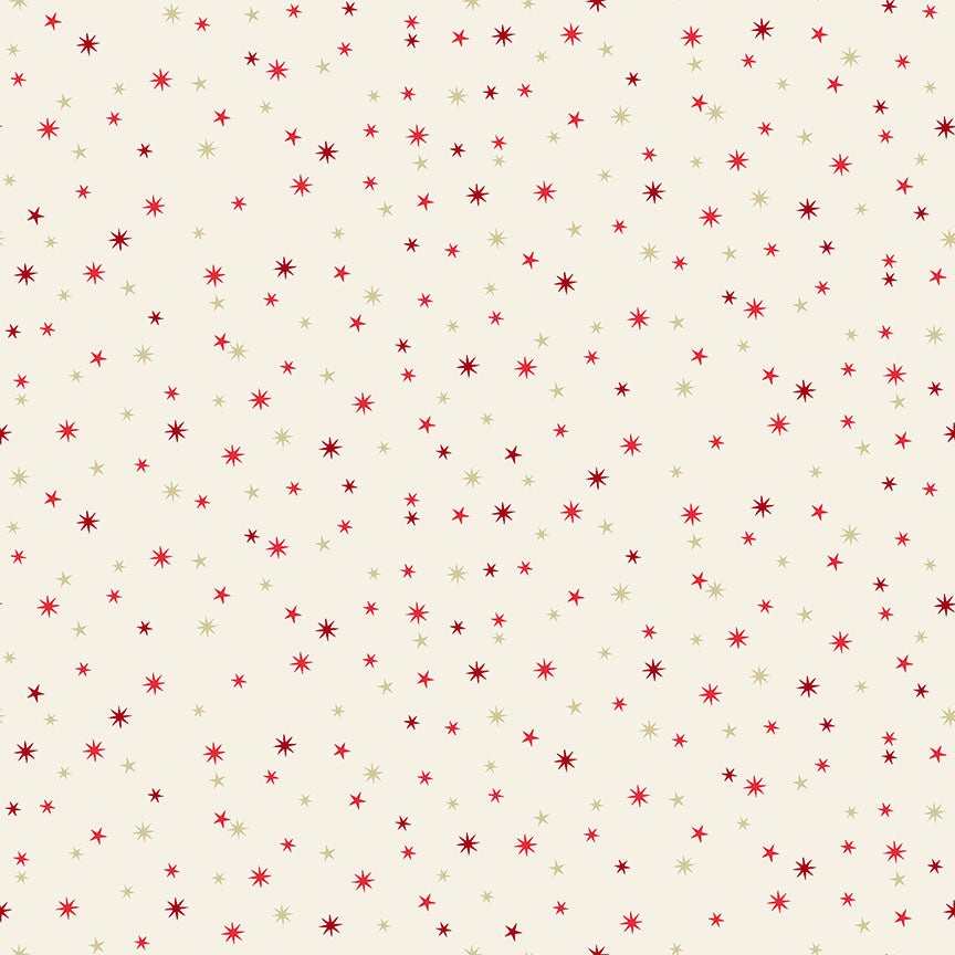 100% Cotton Stars - Scandi Christmas by Makower