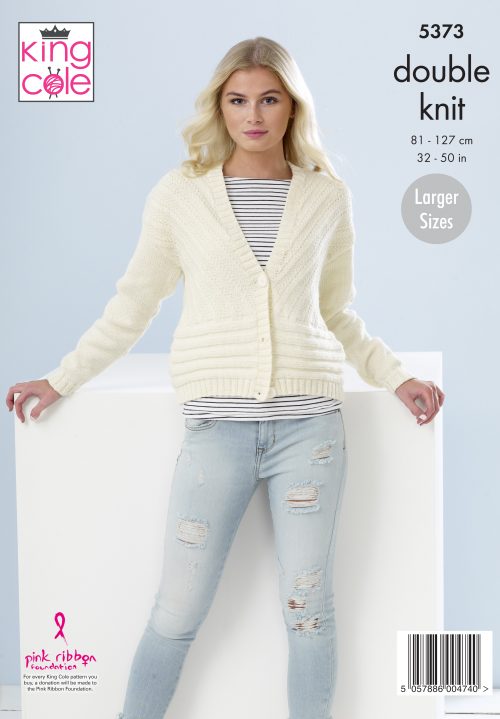 King Cole 5373 Ladies Cardigans - Double Knit