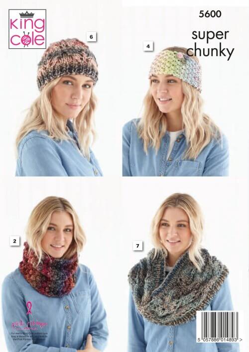 King Cole 5600 Ladies Accessories - Super chunky