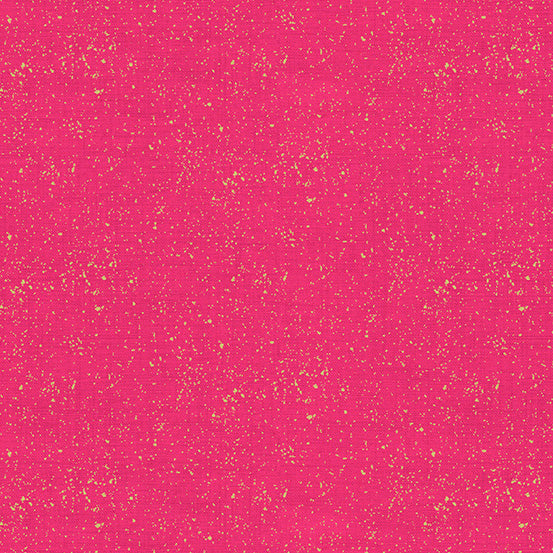 100% Cotton Metallic Linen Texture - Pink By Makower