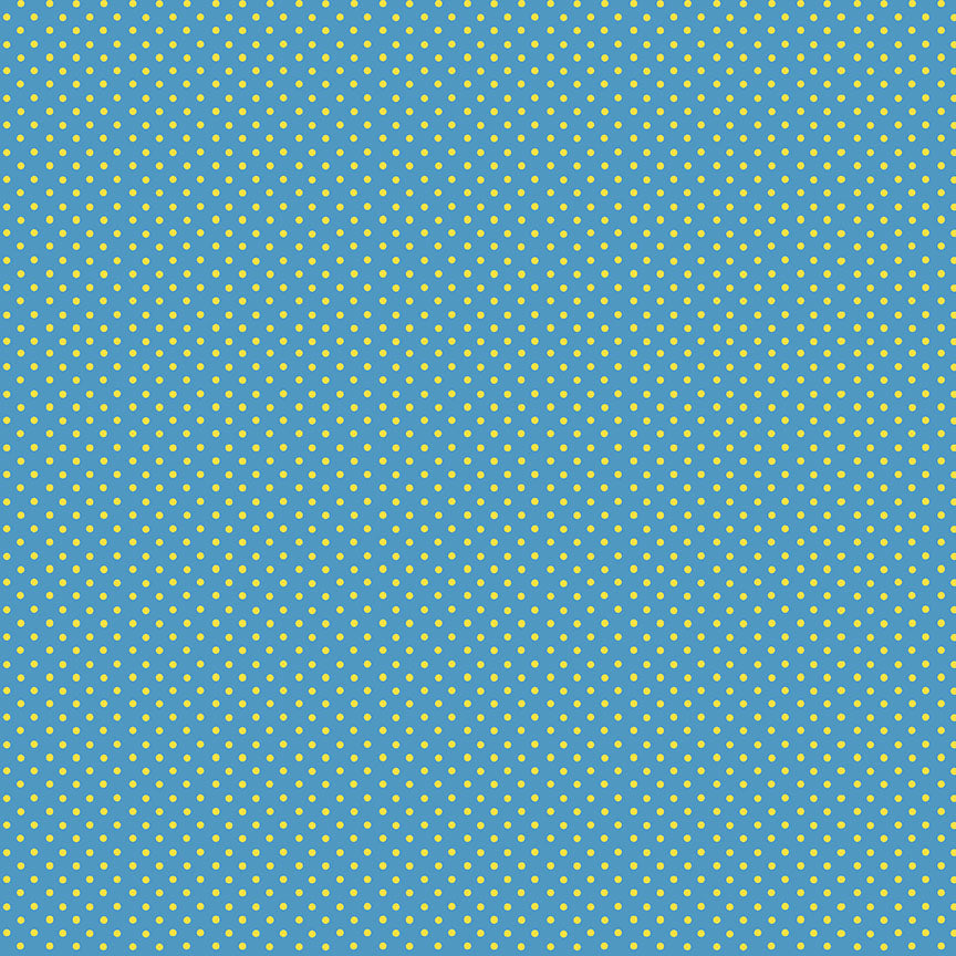 100% Cotton Spot - Blue By Makower